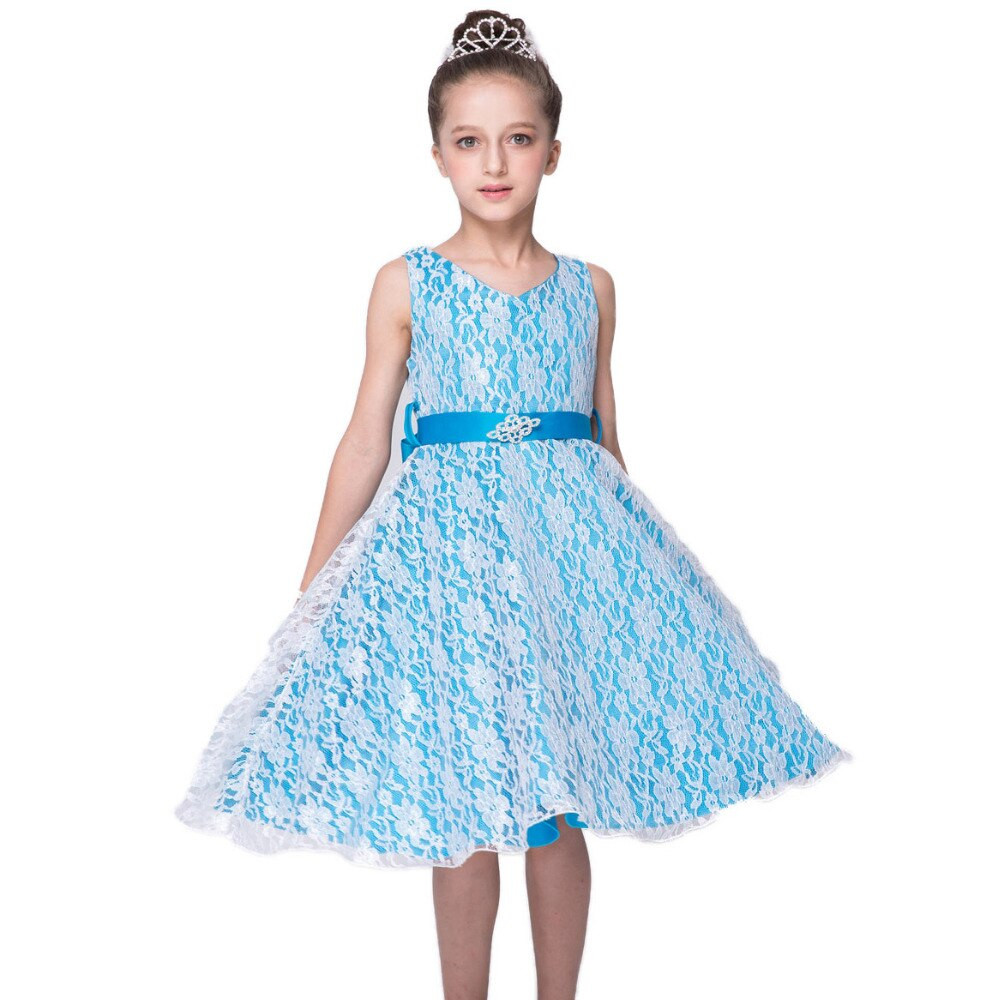 Child Party Dress
 Multicolor girls party Full dress kids 2017 summer
