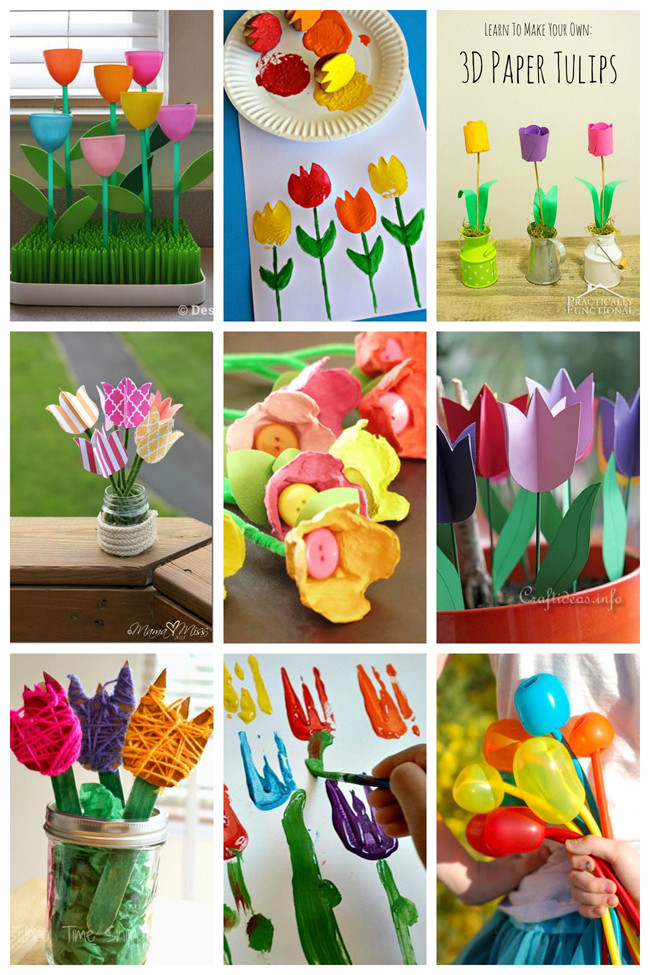 Children Art And Craft Ideas
 25 Tulip Crafts for Kids