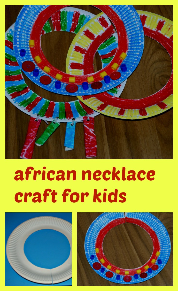 Children Art And Craft Ideas
 African necklace craft for kids