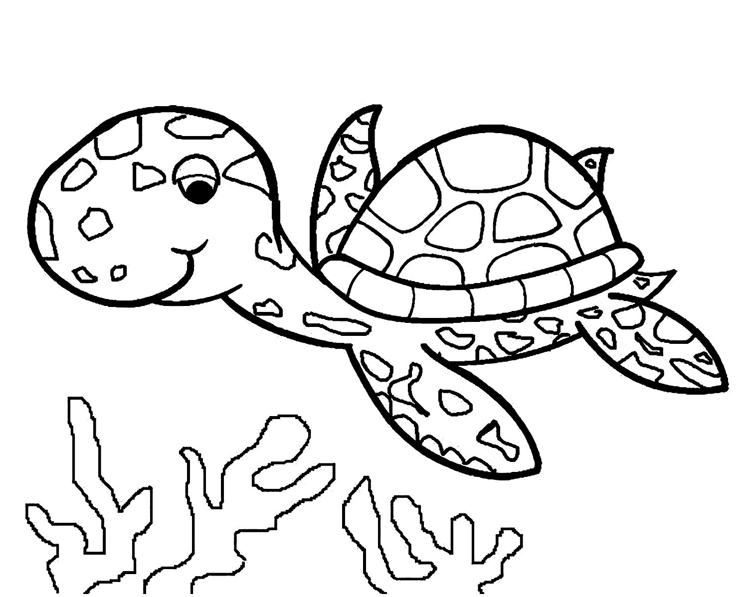 Children Coloring
 Turtles to print Turtles Kids Coloring Pages