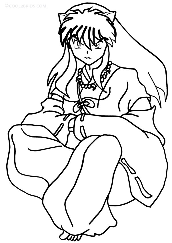 Children Coloring
 Printable Inuyasha Coloring Pages For Kids