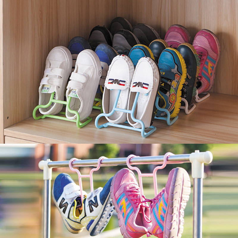 Children Shoe Storage
 2PCS Set Multi function Plastic Children Kids Shoes
