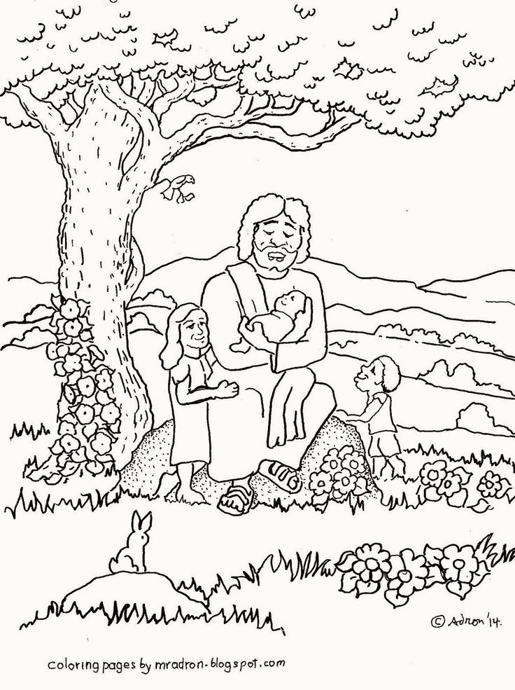 Children Sunday School Coloring Pages
 Coloring Pages for Kids by Mr Adron Jesus Blesses The