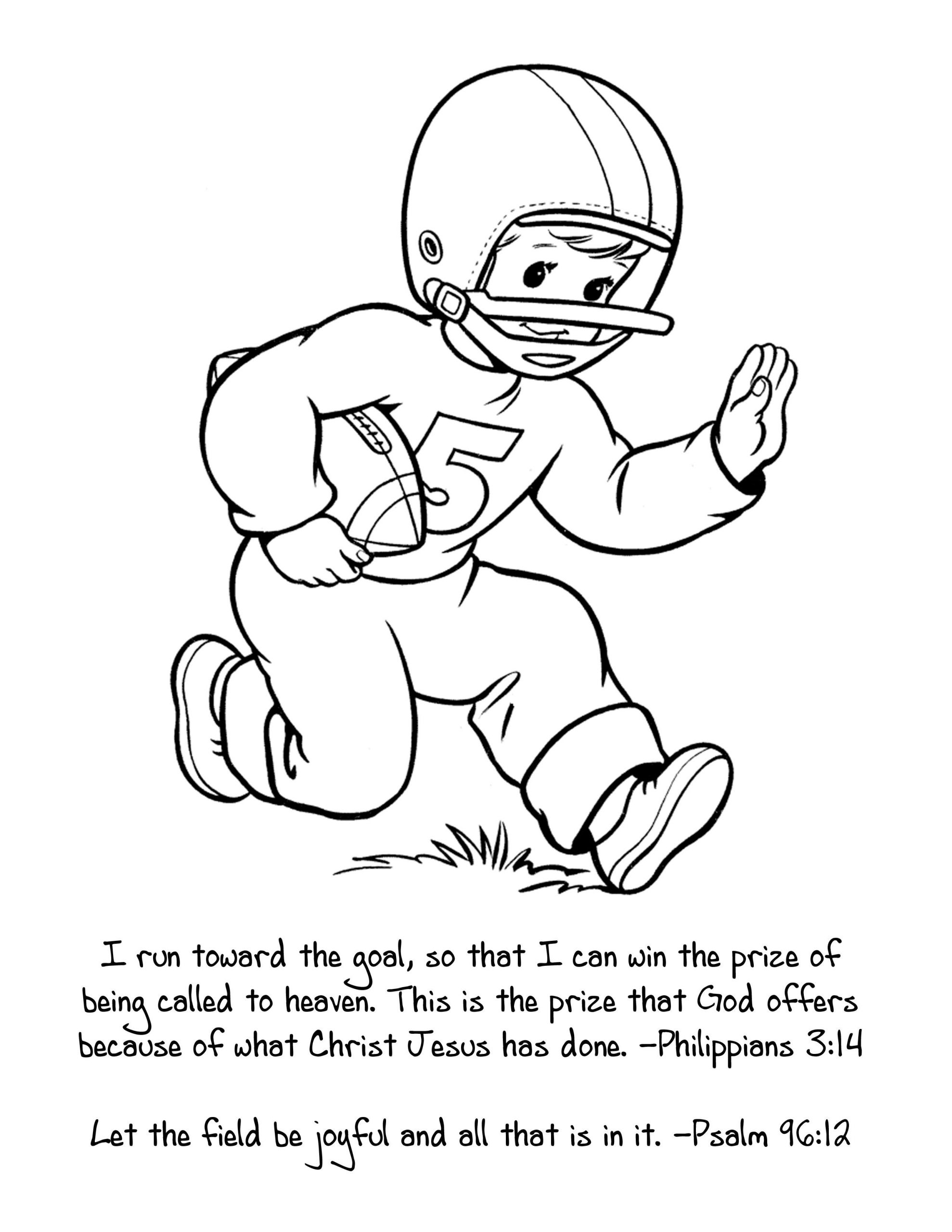 Children Sunday School Coloring Pages
 Perfect Sunday School coloring sheet for Super Bowl Sunday