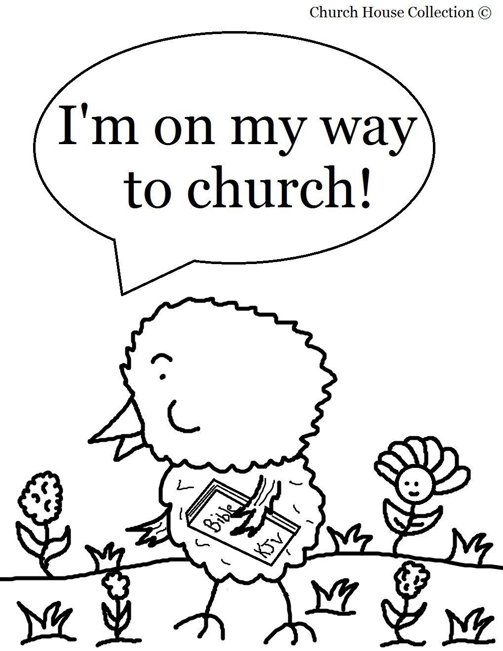Children Sunday School Coloring Pages
 Church House Collection Blog Easter Chick Coloring Page