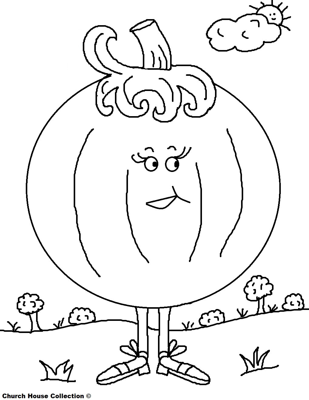 Children Sunday School Coloring Pages
 Church House Collection Blog Free Printable Pumpkin