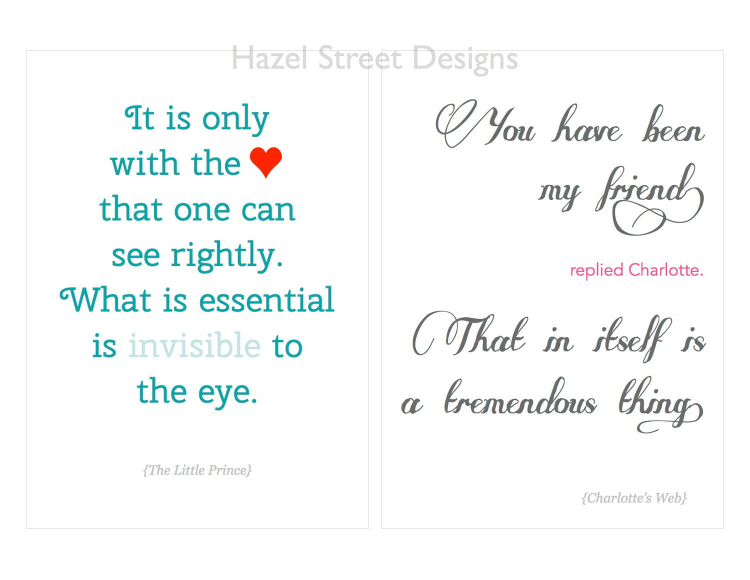 Children'S Book Quotes For Baby Shower
 Children s Book Quotes No 2 5x7 Set of 10 Printables