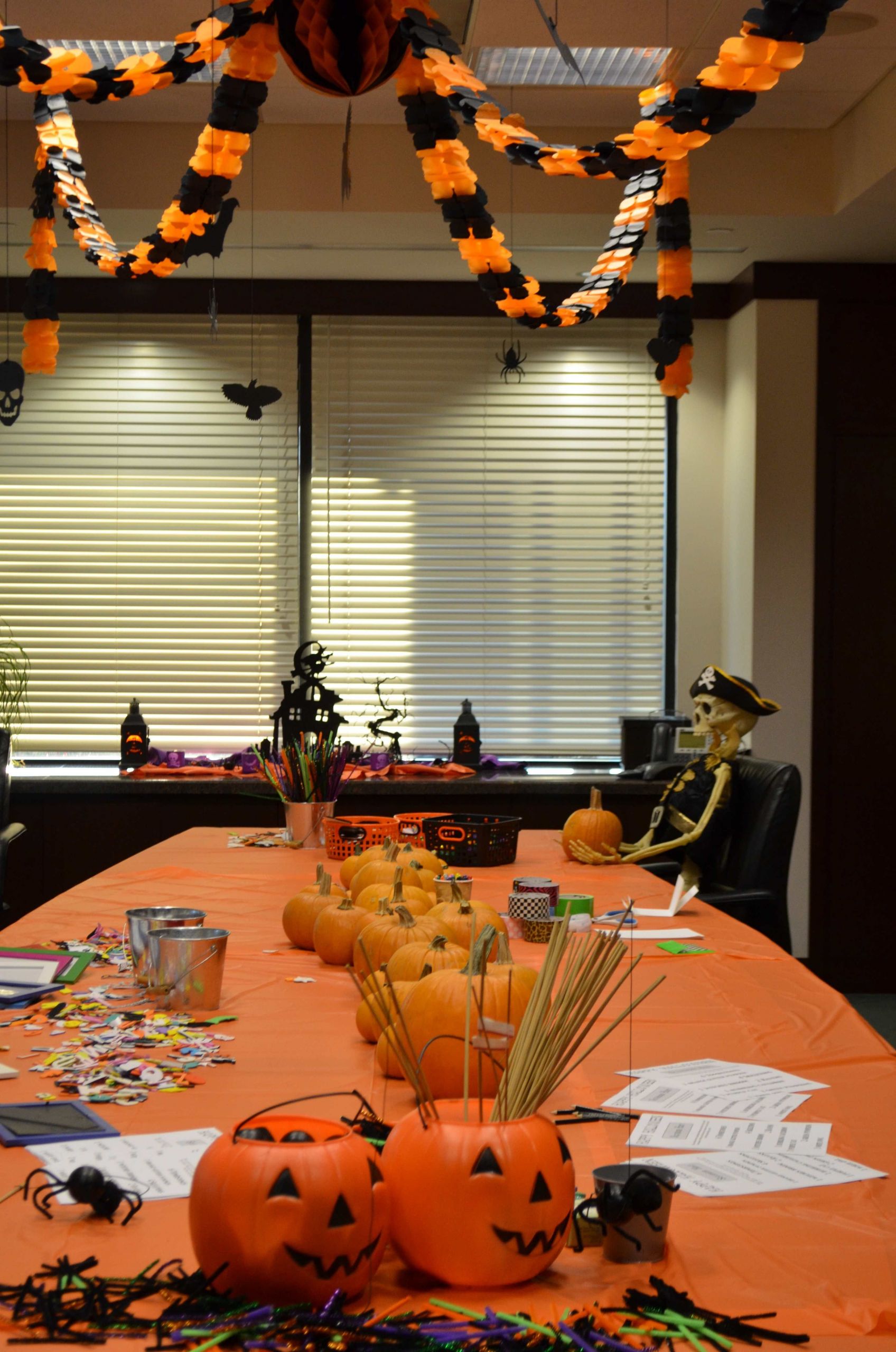 Children'S Halloween Party Decoration Ideas
 Halloween decorations for an office by kidsposhparties