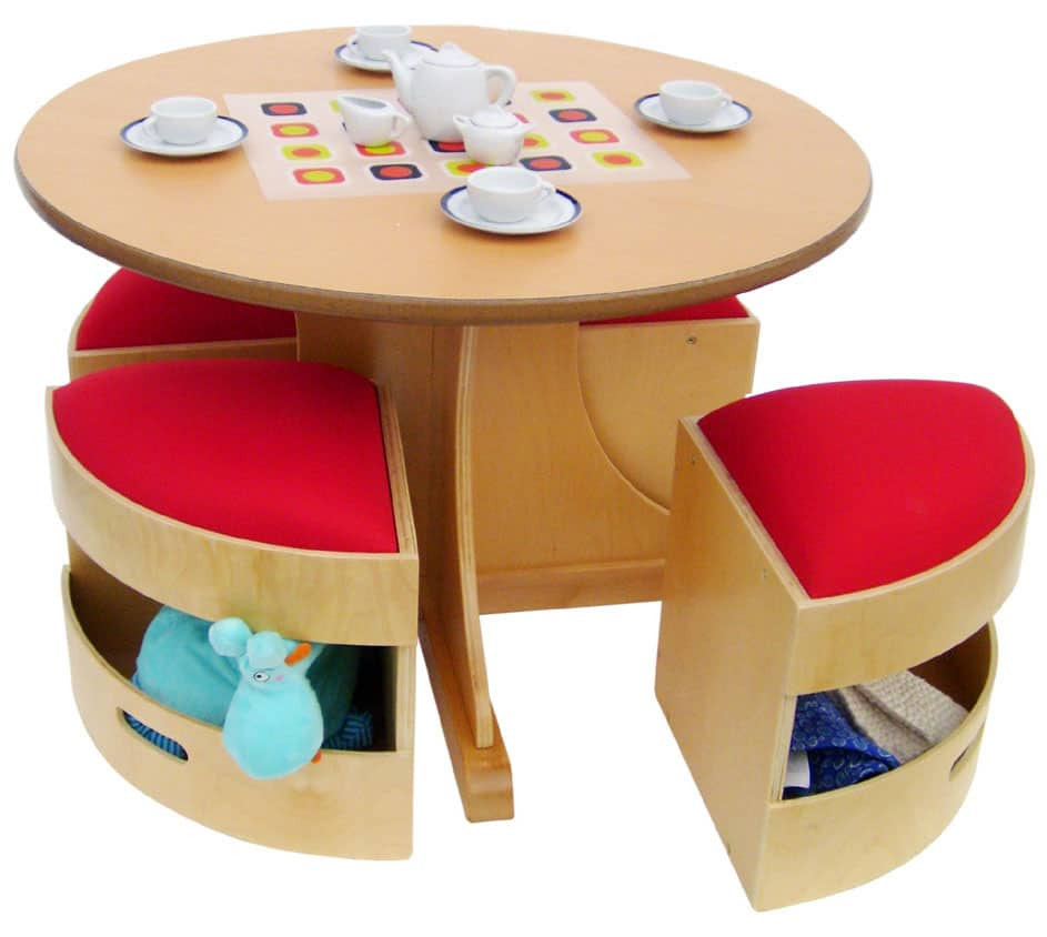 Children'S Table With Storage
 MODERN KIDS TABLE WITH STORAGE STOOLS