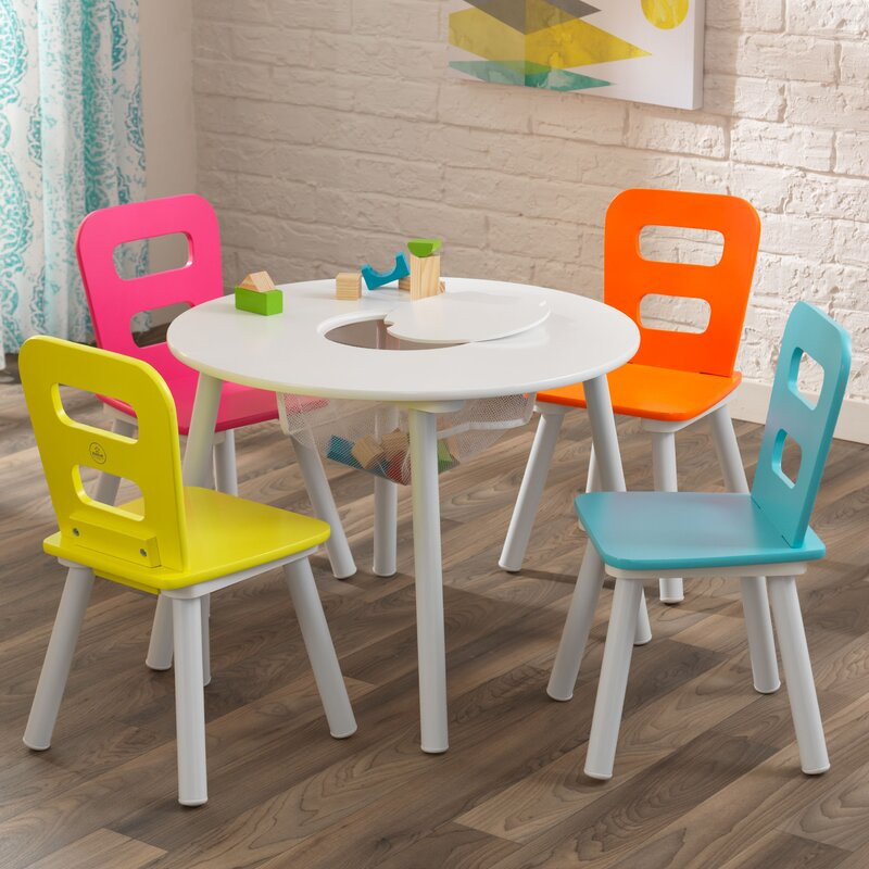 Children'S Table With Storage
 KidKraft Storage Kids 5 Piece Table and Chair Set