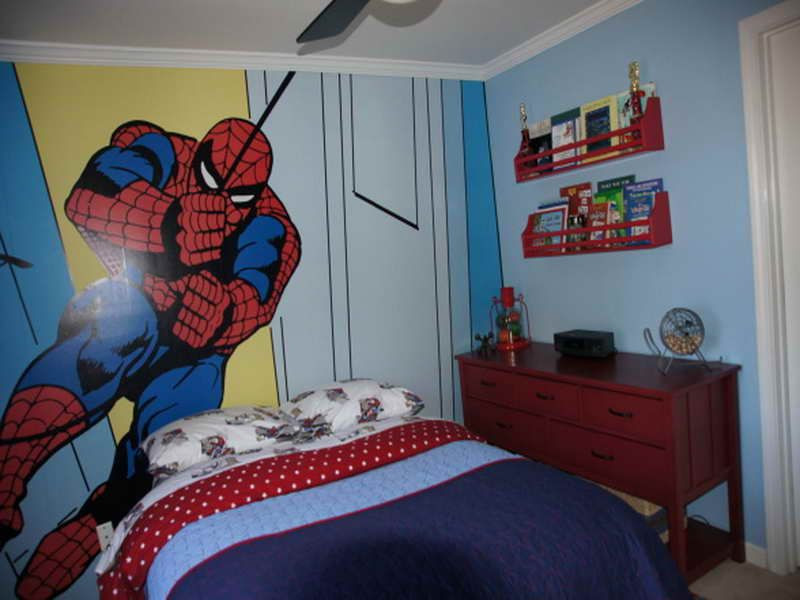 Childrens Bedroom Paint Ideas
 Spiderman Wall Kids Bedroom Paint Ideas