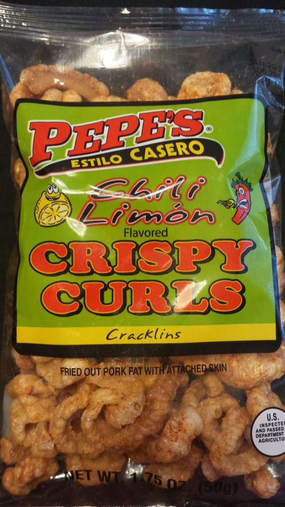 Chili Lime Pork Rinds
 PEPE S Pork Rinds Cracklins and Curls – Que Quieres
