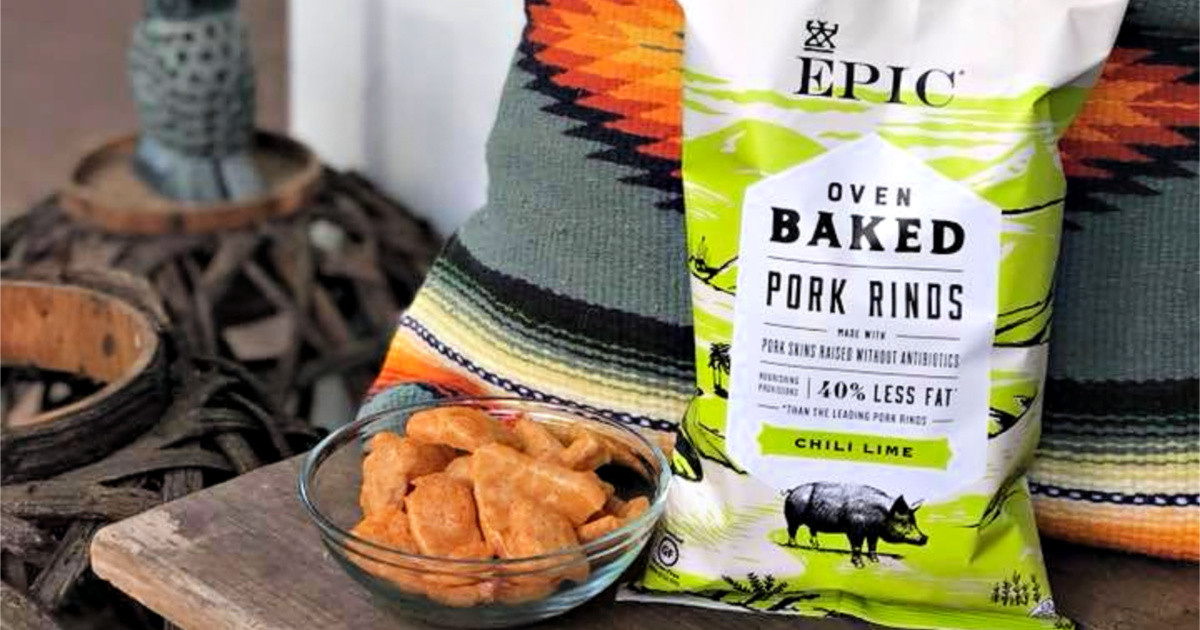 Chili Lime Pork Rinds
 EPIC Pork Rinds Bags 4 Pack Just $10 Shipped or Less on