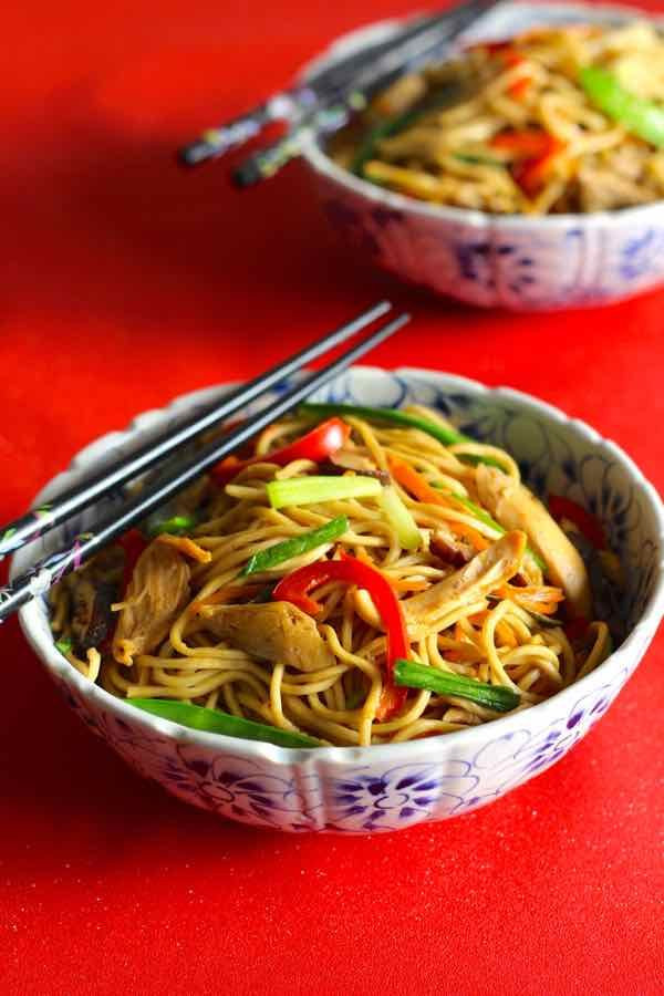 Chinese Birthday Noodles
 China Long Life Noodles Chang Shou Mian by Mike