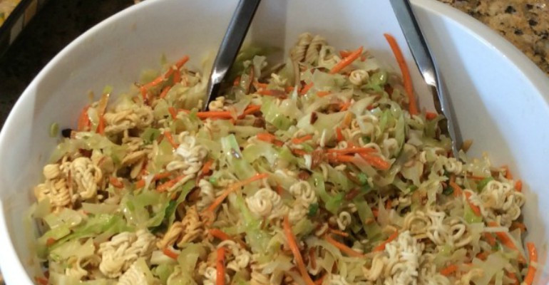 Chinese Cabbage Salad With Ramen Noodles
 Crunchy Ramen Noodle Cabbage Salad With Asian Dressing