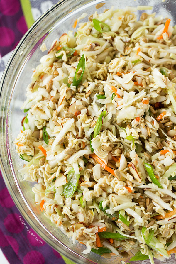 Chinese Cabbage Salad With Ramen Noodles
 Chilled Asian Ramen Salad to Bring to a Potluck or Party