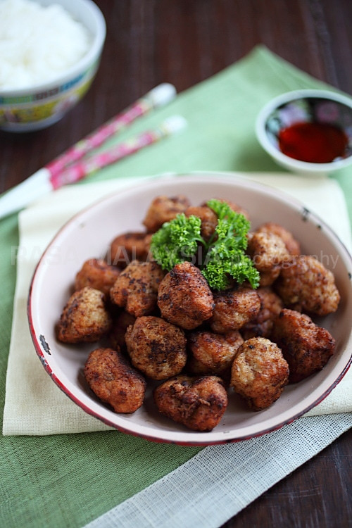 Chinese Meatballs Recipes
 Fried Meatballs