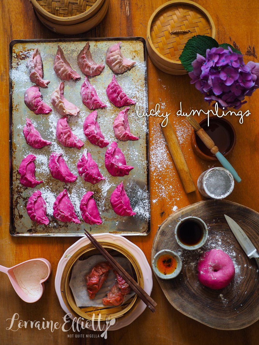 Chinese New Year Dumplings Recipe
 My Mother s Chinese New Year "Lucky" Pink Dumplings