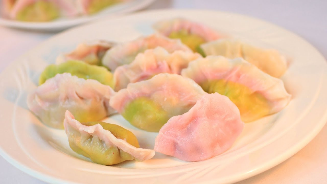 Chinese New Year Dumplings Recipe
 Rainbow Dumplings Chinese New Year Recipe 彩色饺子
