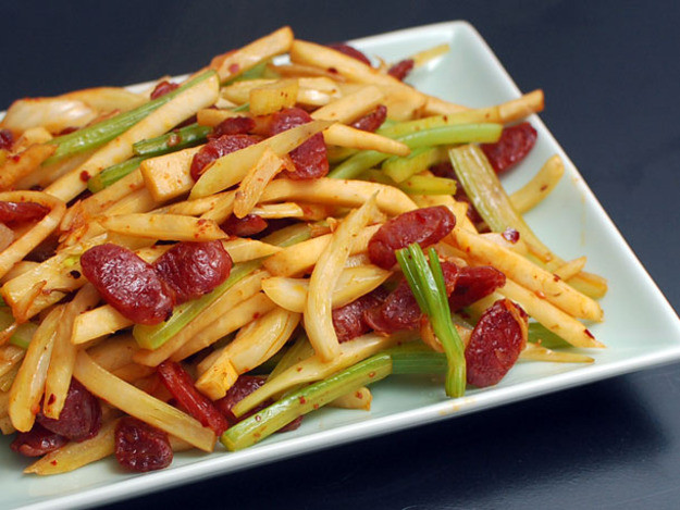 Chinese Sausage Recipes
 Spicy Stir Fried Fennel Celery and Celery Root With