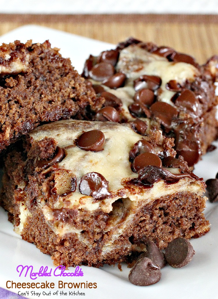 Choc Cheesecake Brownies
 Marbled Chocolate Cheesecake Brownies – Can t Stay Out of