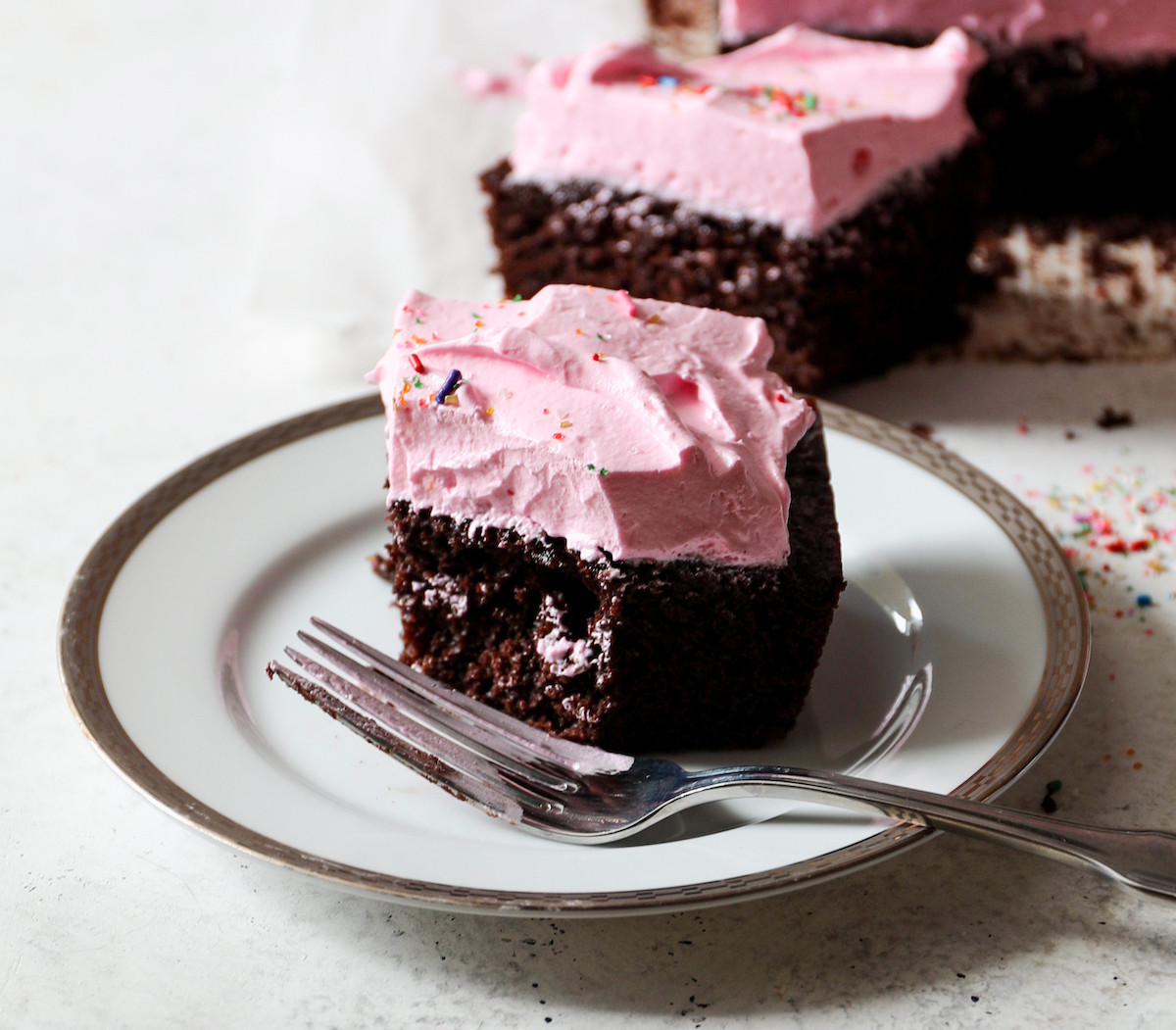 Chocolate Birthday Cake Recipe
 Chocolate Birthday Cake with Strawberry Frosting