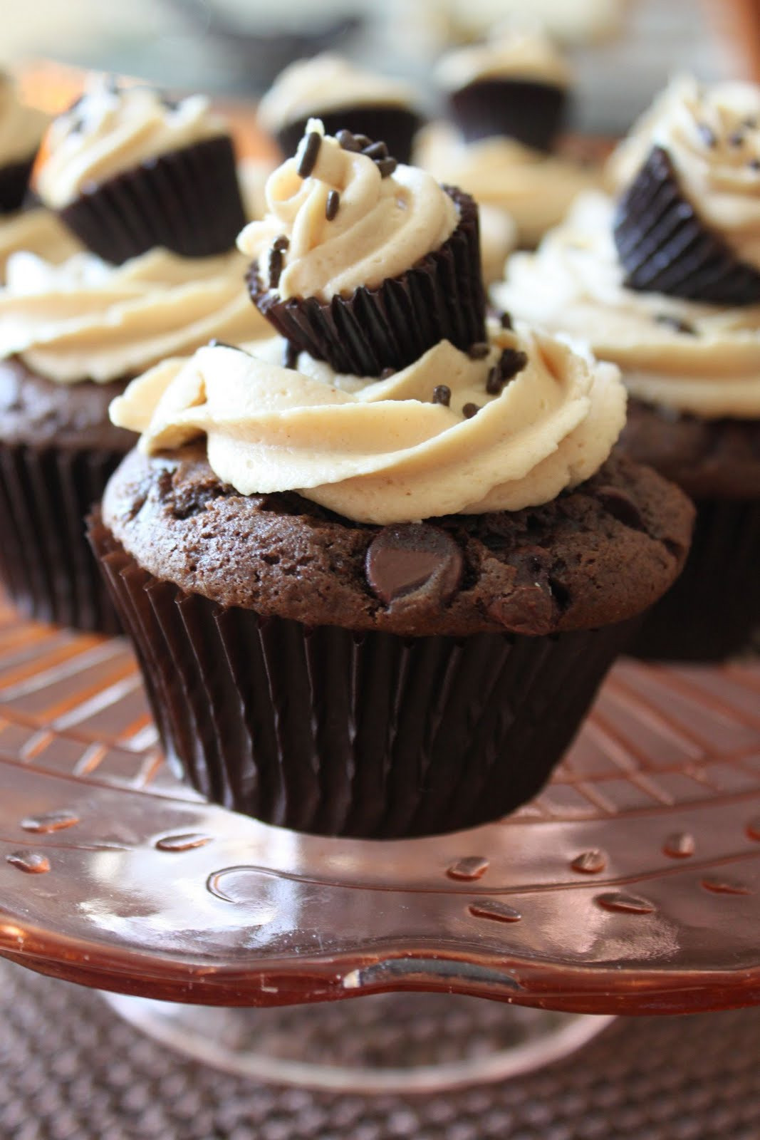 Chocolate Cupcakes With Peanut Butter Frosting
 Baked Perfection Chocolate Cupcakes with Peanut Butter
