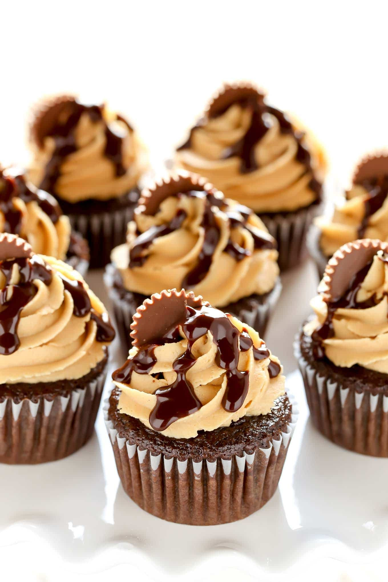 Chocolate Cupcakes With Peanut Butter Frosting
 Chocolate Cupcakes with Peanut Butter Frosting