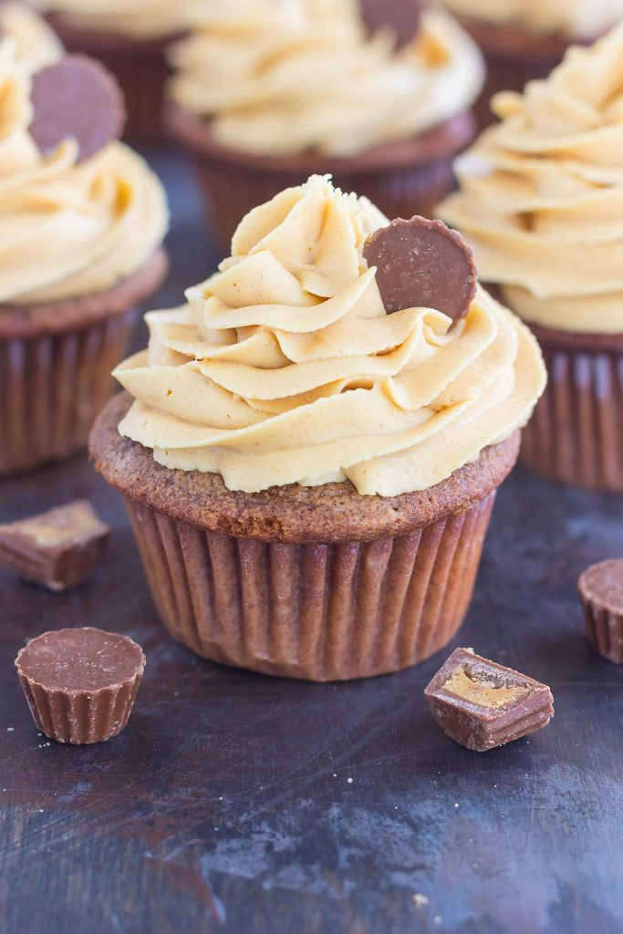 Chocolate Cupcakes With Peanut Butter Frosting
 Chocolate Cupcakes with Peanut Butter Frosting Pumpkin