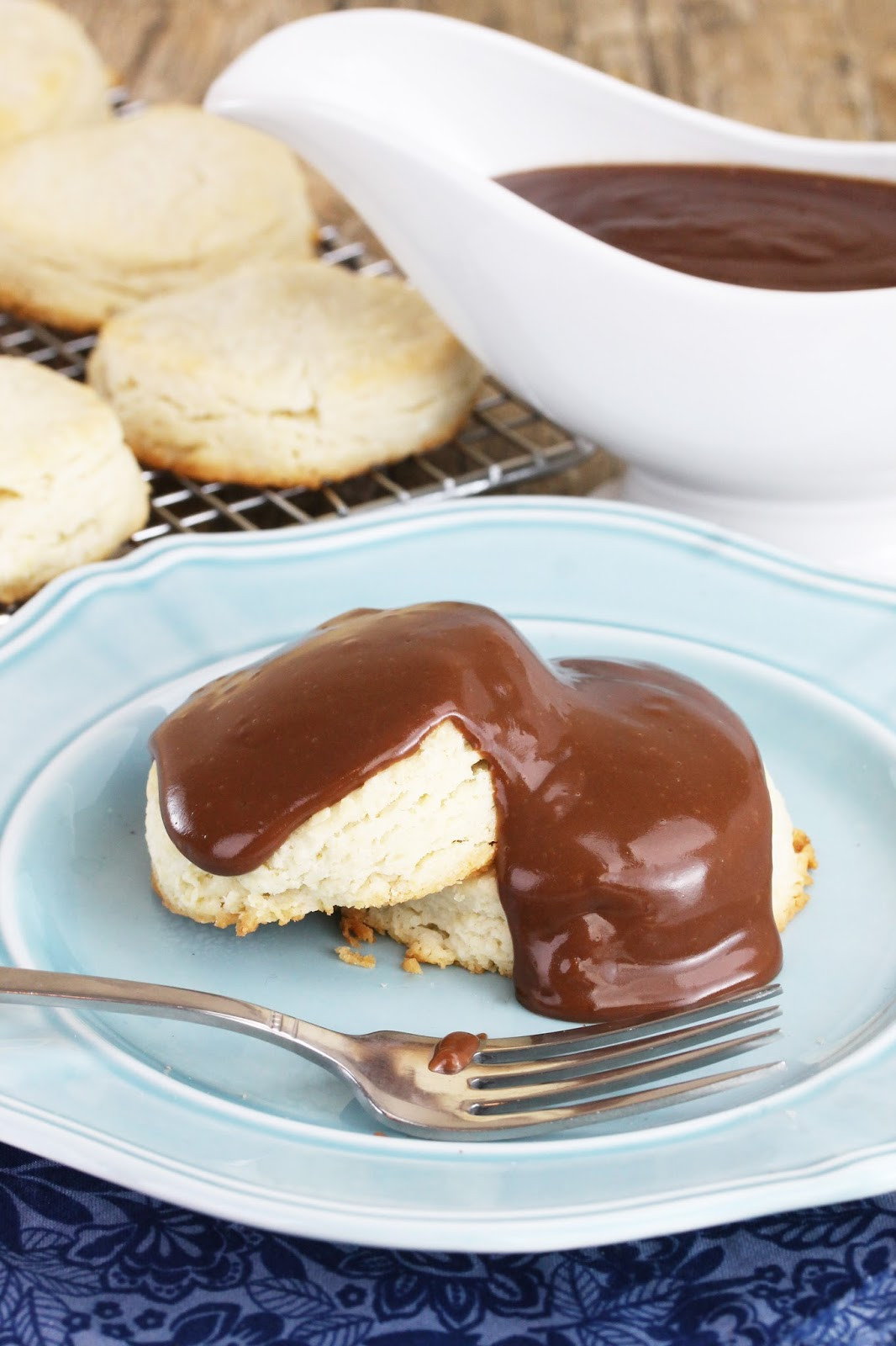 Chocolate Gravy And Biscuits
 Sweet Biscuits with Chocolate Gravy thestayathomechef