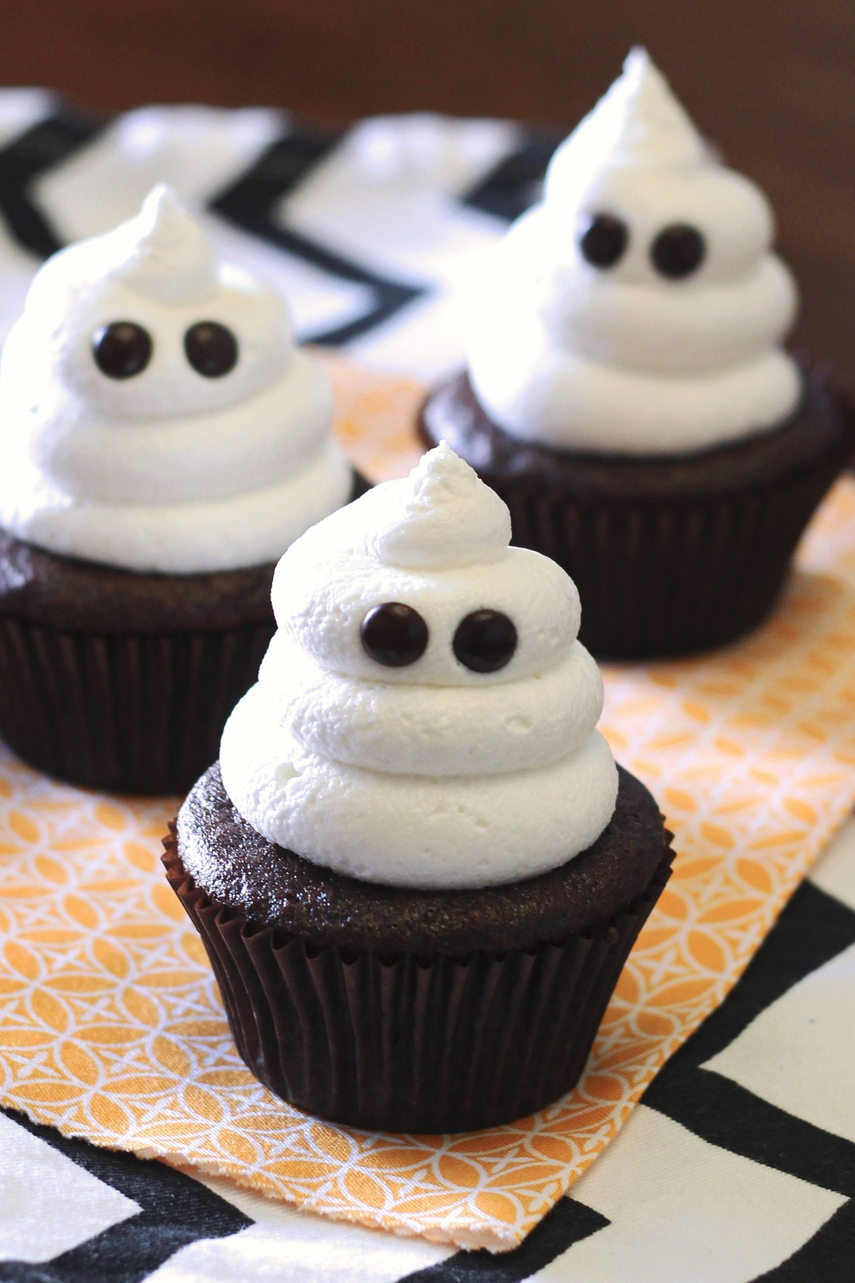 Chocolate Halloween Cupcakes
 gluten free vegan ghost cupcakes Sarah Bakes Gluten Free