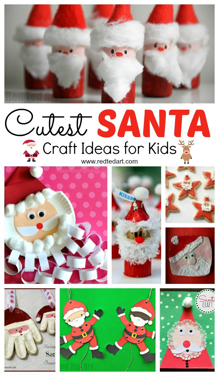 Christmas Arts And Craft Ideas For Toddlers
 Easy Santa Craft Ideas for Kids Red Ted Art