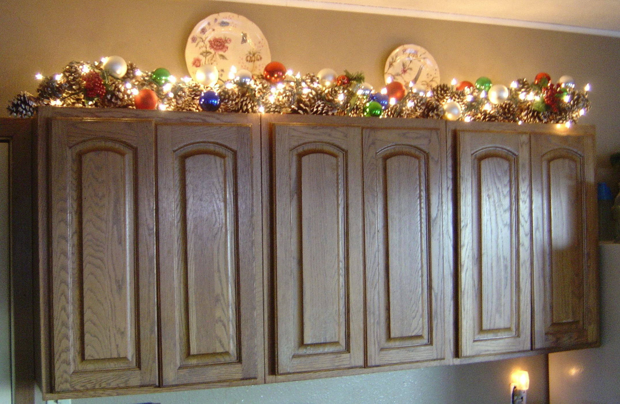Christmas Cabinet Decorations
 my kitchen cabinets