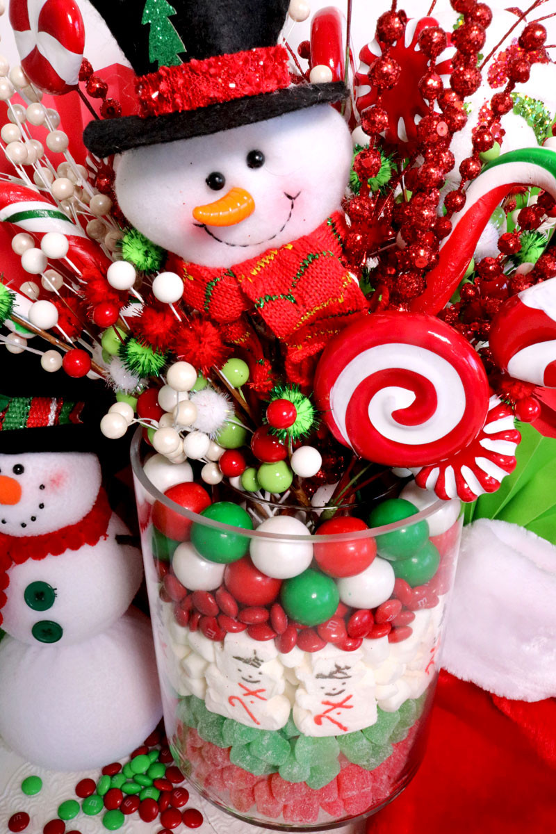 Christmas Candy Ideas
 Christmas Candy Centerpiece Two Sisters