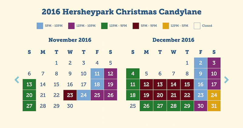 Christmas Candy Lane Hours
 Summer is Closed But Hersheypark Isn t • All Things Fadra