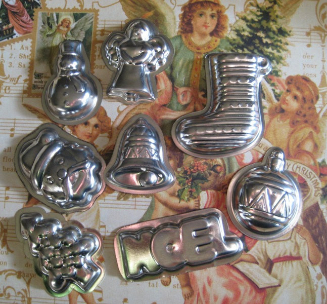 Christmas Candy Molds
 Vintage Christmas Candy Molds lot of 8