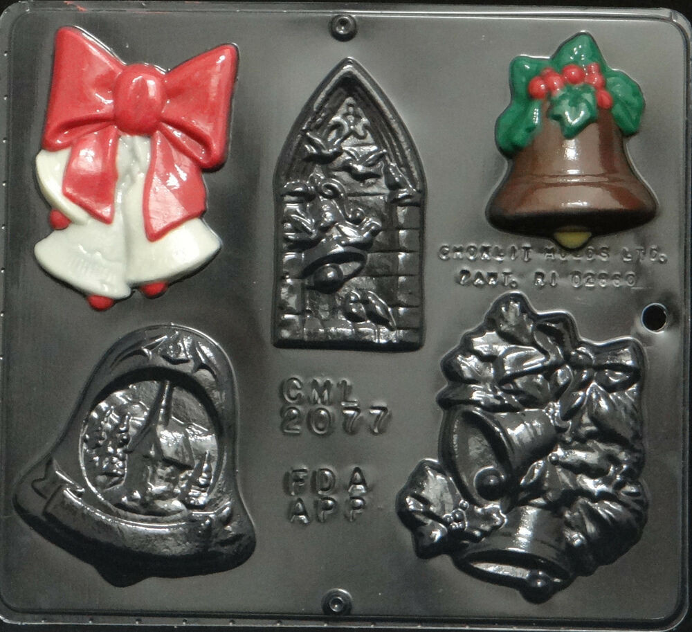 Christmas Candy Molds
 Christmas Bell Assortment Chocolate Candy Mold Christmas