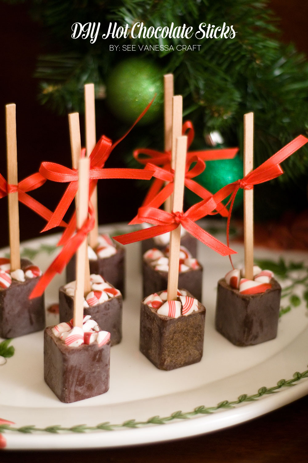 Christmas Chocolate Gift Ideas
 handmade holiday party diy hot chocolate on a stick