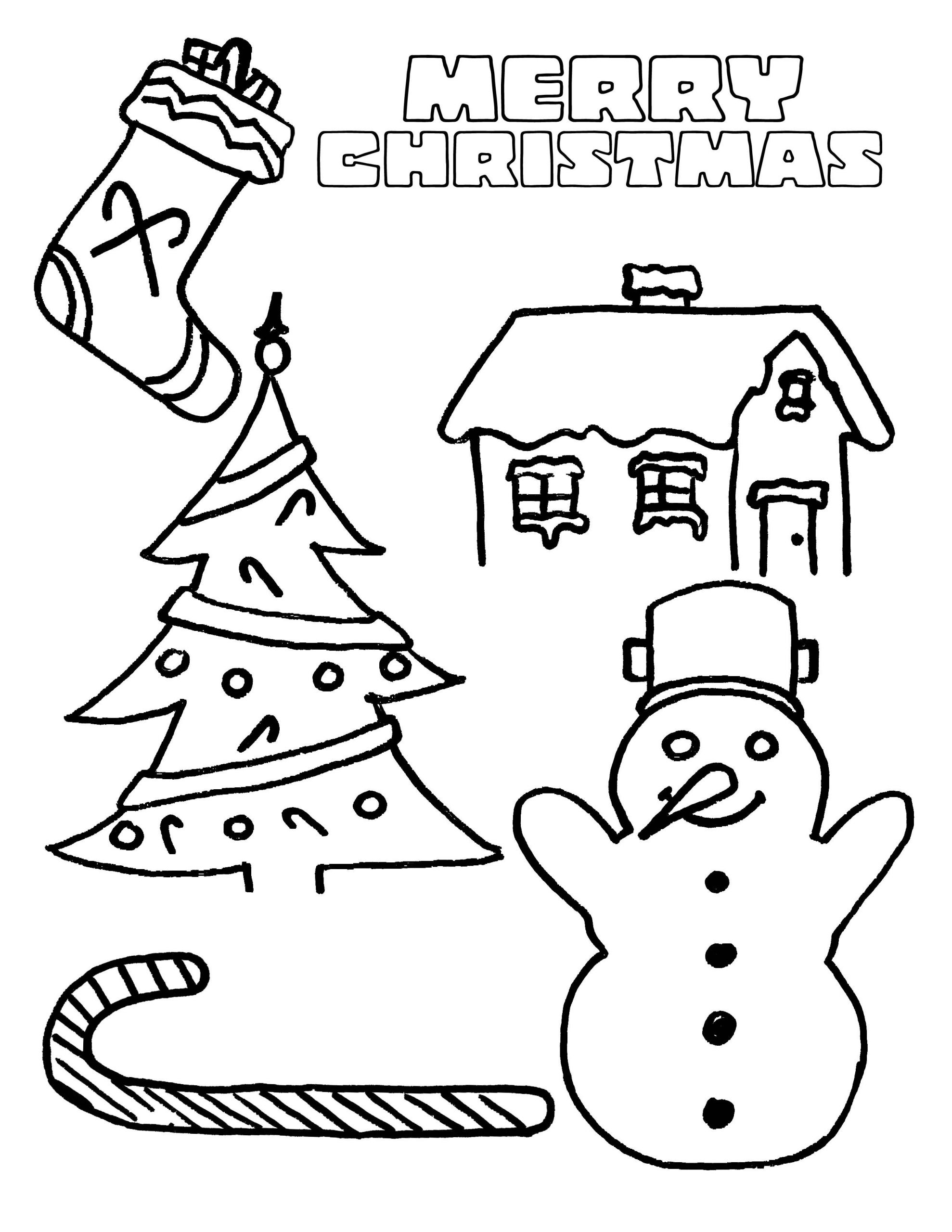 Christmas Coloring Pictures For Kids
 Party Simplicity free Christmas coloring page for kids