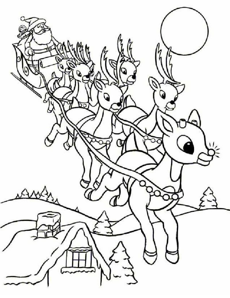 Christmas Coloring Pictures For Kids
 Free Printable Rudolph Coloring Pages For Kids