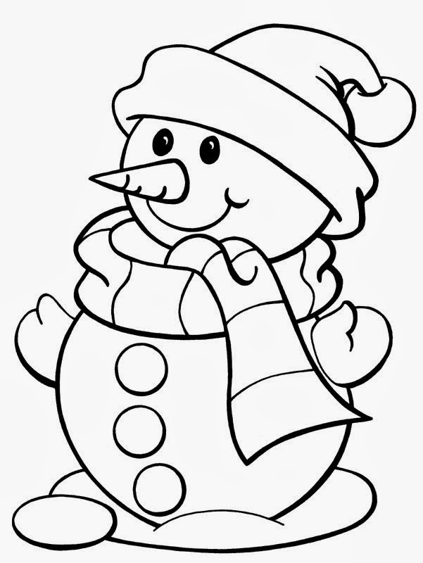 Christmas Coloring Pictures For Kids
 5 Free Christmas Printable Coloring Pages – Snowman Tree