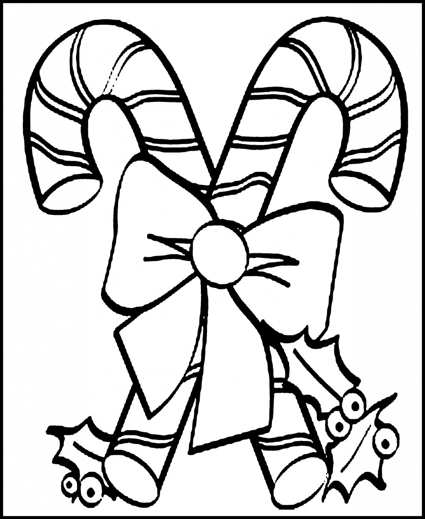 Christmas Coloring Pictures For Kids
 Free Printable Candy Cane Coloring Pages For Kids