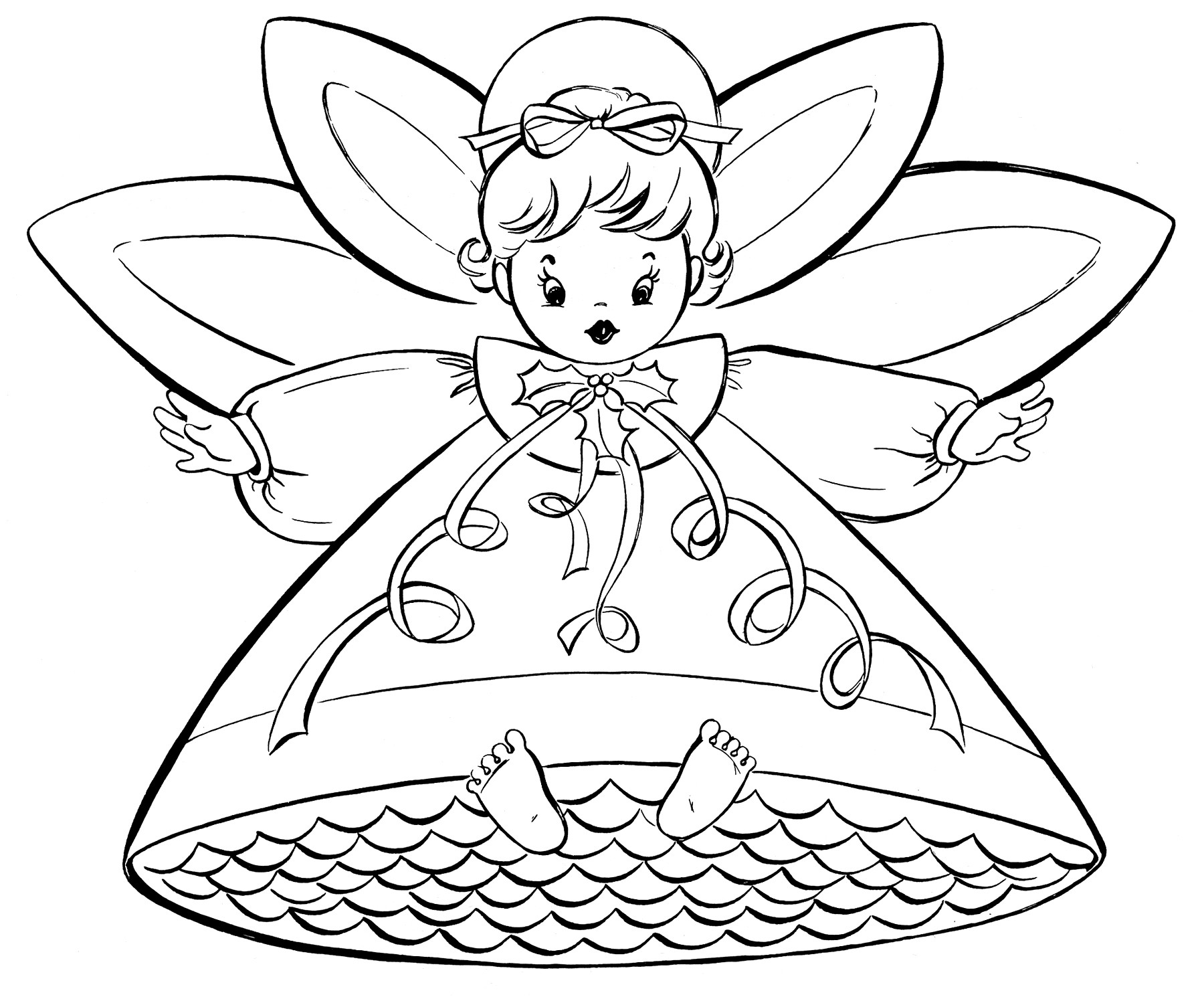 Christmas Coloring Pictures For Kids
 Christmas Coloring Pages Free – Wallpapers9