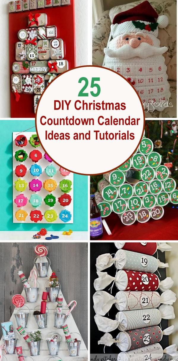 Christmas Countdown Ideas
 25 DIY Christmas Countdown Calendar Ideas and Tutorials 2018