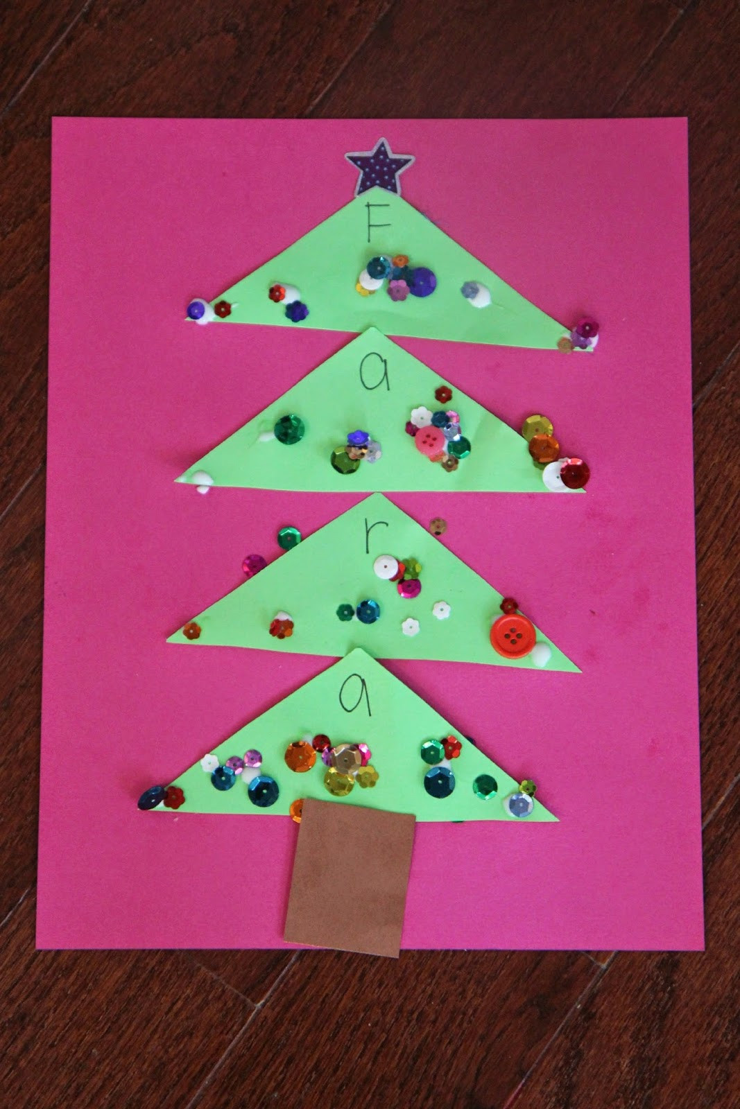 Christmas Craft Activity For Toddlers
 Toddler Approved Sparkly Name Christmas Tree Craft for Kids