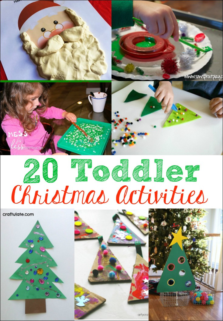 Christmas Craft Activity For Toddlers
 20 Toddler Christmas Activities Mess for Less