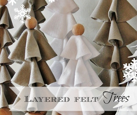 Christmas Crafts For Seniors
 Layered Felt Trees Thistlewood Farm