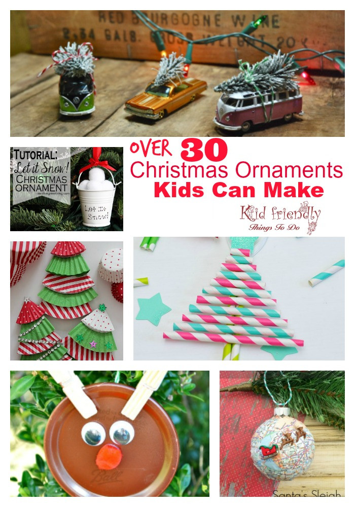 Christmas Crafts To Do With Toddlers
 Over 30 Easy and Fun Christmas Ornaments for Kids to Make