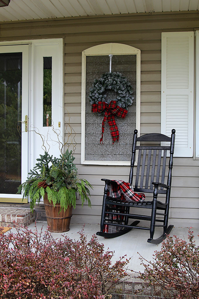 Christmas Decorated Porch
 Christmas Porch Decorations House of Hawthornes