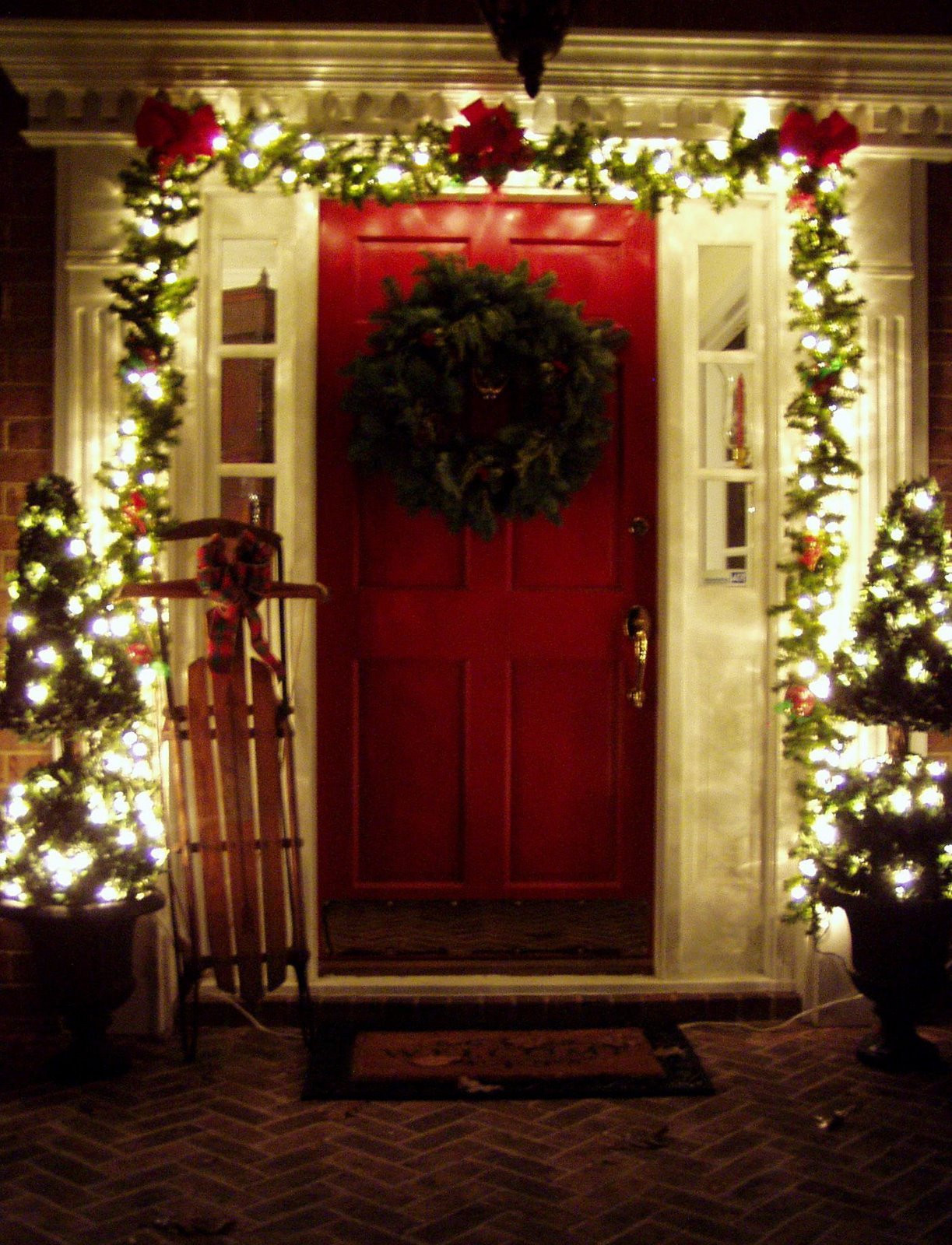 Christmas Decorated Porch
 Decorating the Front Porch for Christmas 2008